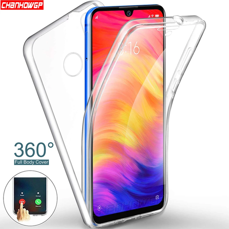 Двойной силиконовый чехол с полным покрытием для Xiaomi Redmi Note 5 6 7 Pro 5A 4X 4 Global 6A Plus S2 Mi 8