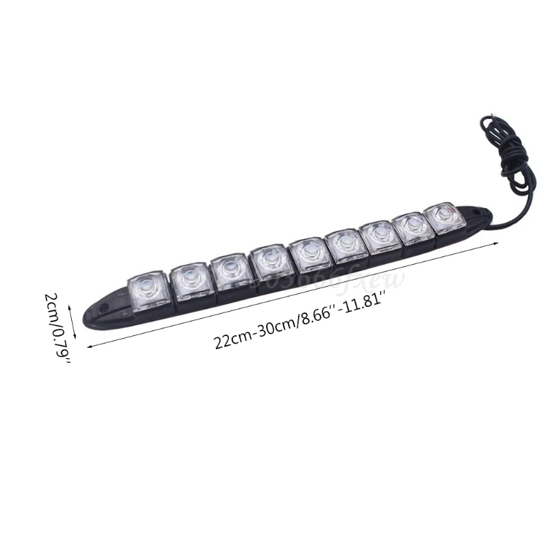 

2pcs Marine Boat LED Strip Lights Kayak Yacht Navigation Lights Fishing Boat Deck Lights IP67 Waterproof