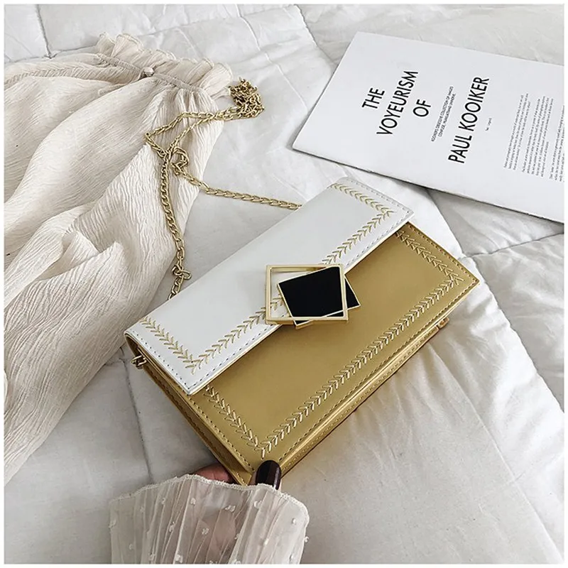 

Women's Simple All-purpose Small Square Bag small bags for women solid color Single Shoulder Messenger Bags