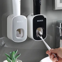 automatic toothpaste squeeze artifact set squeezer toothbrush toothpaste dispenser wall mounted
