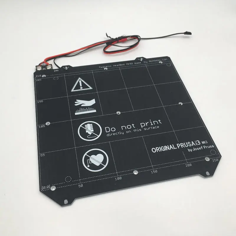Запчасти для 3D принтера Clone I3 Mk3 принтер с подогревом Магнитный Mk52 Heatbed 24V в