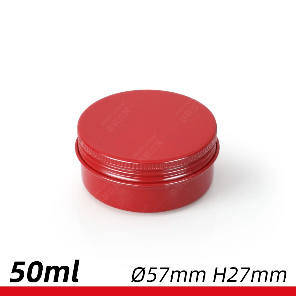 30 шт. 50 мл алюминиевая банка цветная маленькая коробка воск для волос свеча мыло