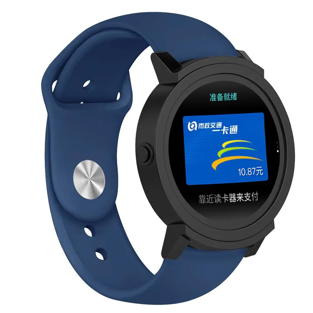 Цветной мягкий силиконовый браслет 20 мм ремешок для часов TicWatch E 2 сменный