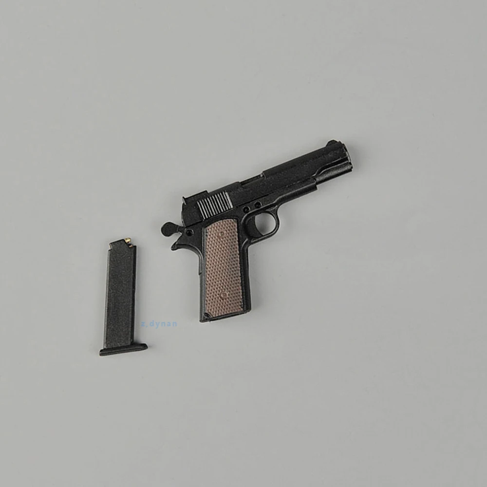

Масштаб 1/6 современный военный солдат США M1911 модель черного оружия для 12-дюймовой экшн-фигурки аксессуары для тела игрушка