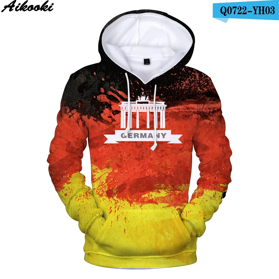 Cool3D Print Hoodies National flag Canada Sweatshirt Fashion Men Women Germany/Brazil Kpop Clothes | Мужская одежда