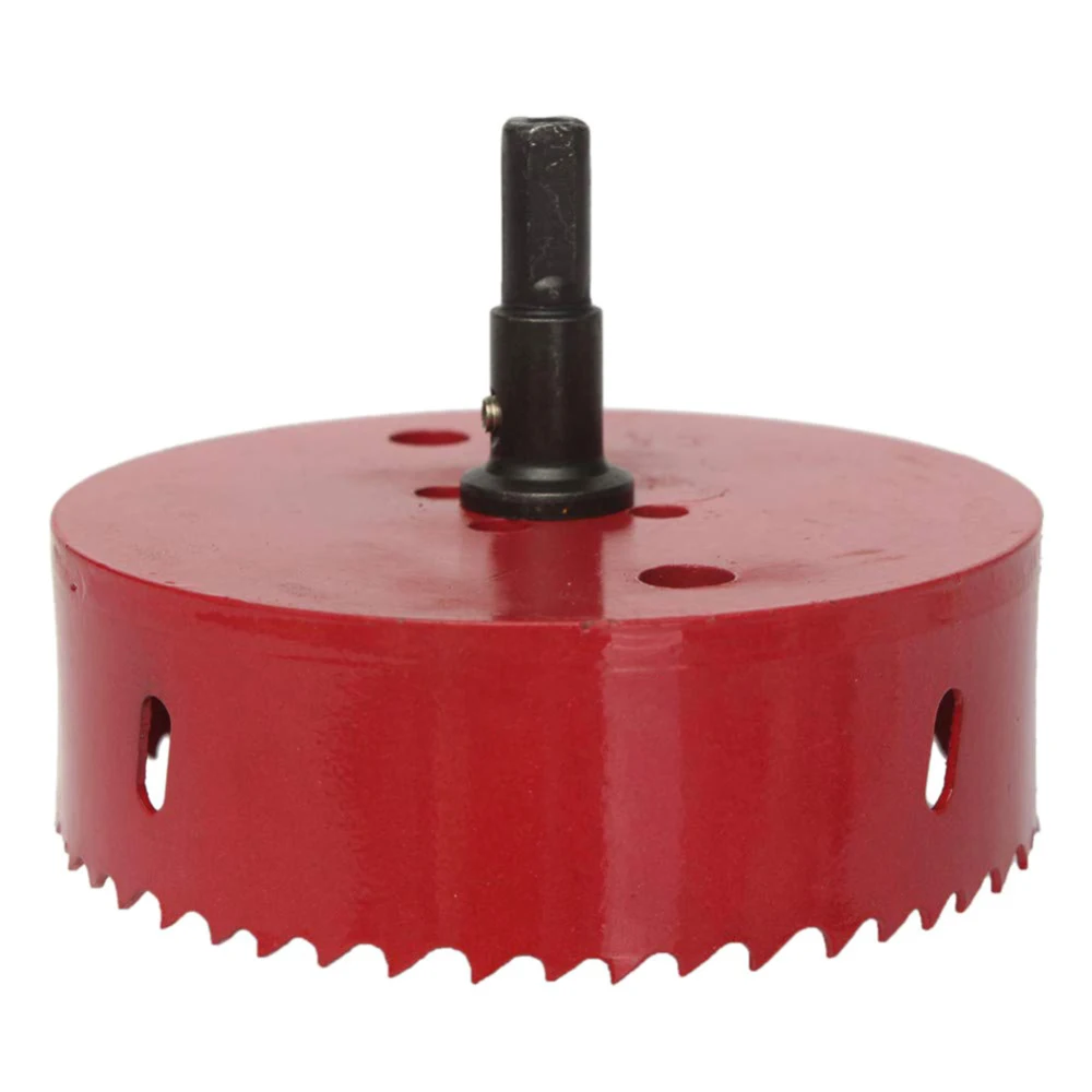 

Red Hole Saw Drill Bit cutter metal Twist Drill Bits M42 HSS steel Drilling Kit Opener Carpentry Tools Holesaw for Wood Steel