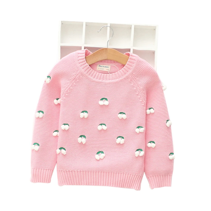 Новинка 2021 Детский свитер хлопковый пуловер для девочек детский вязаный с