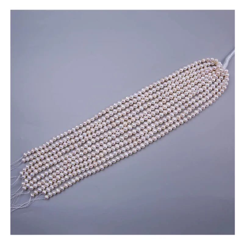 

Freshwater Pearl necklace Round shape with Size 7-8-9mm perfect luster for Jewelry DIY loose pearl strands