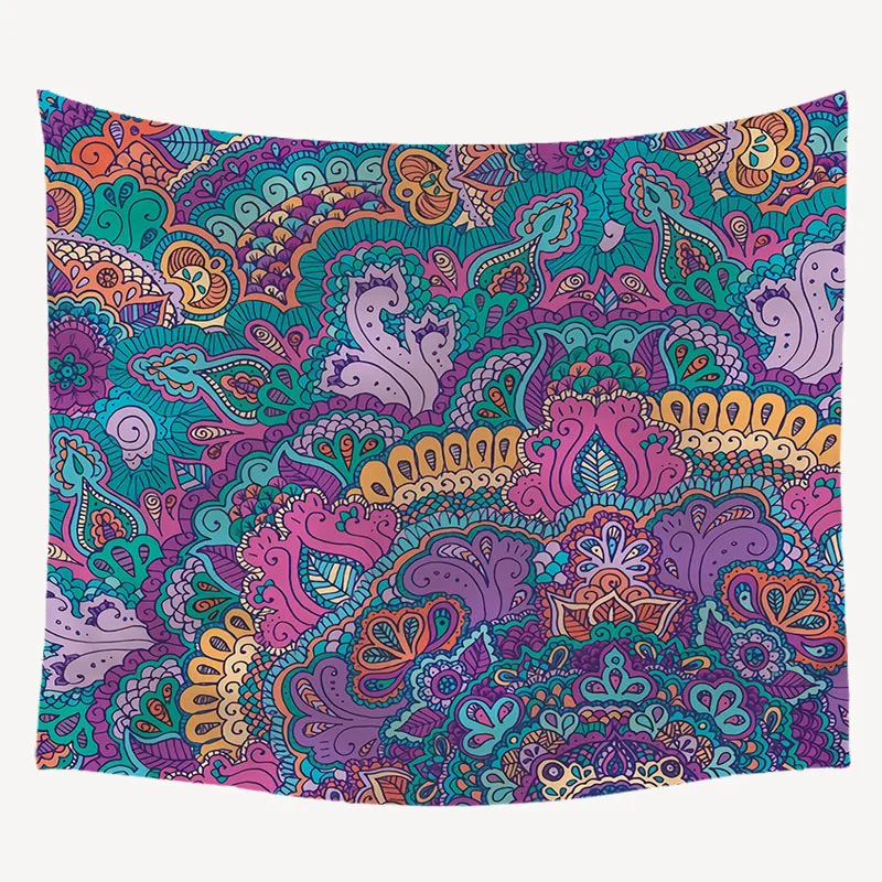 150*200 индийская Мандала стена висящая скатерть занавеска ручной работы для