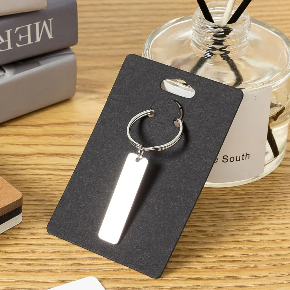 

50 Pieces 6x9cm Mixed White Brown Black Gift Ring Keychain Cards Jewelry Display Storage Holder Packing Wholesale Supply