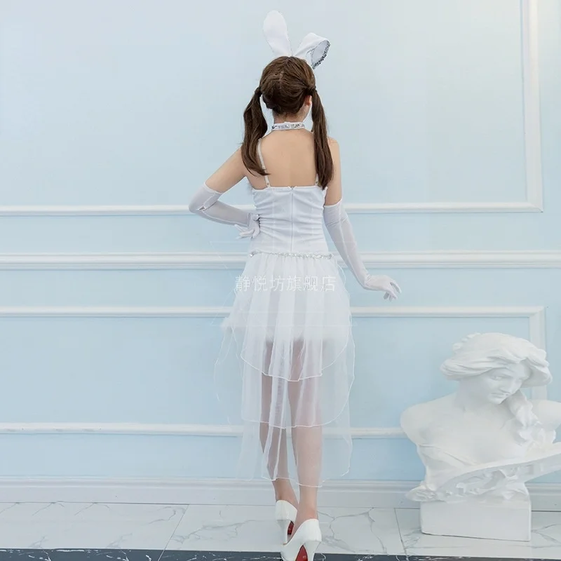 Женский костюм для косплея сексуальный Банни девочек танцев Хэллоуина вечерние