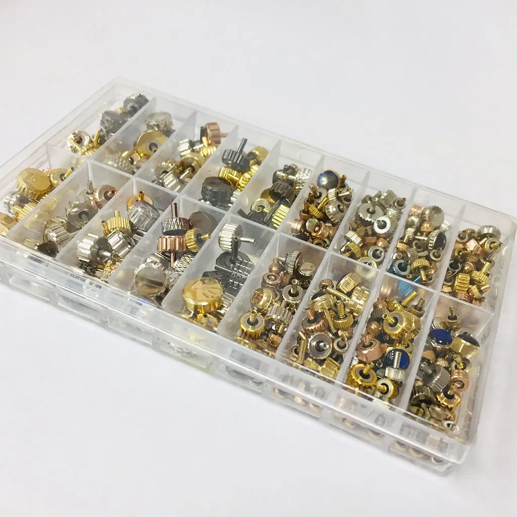 

Watch Crown Parts, Assorted Watch Crown Parts Replacement Accessories Watch Repairing Tool Kit