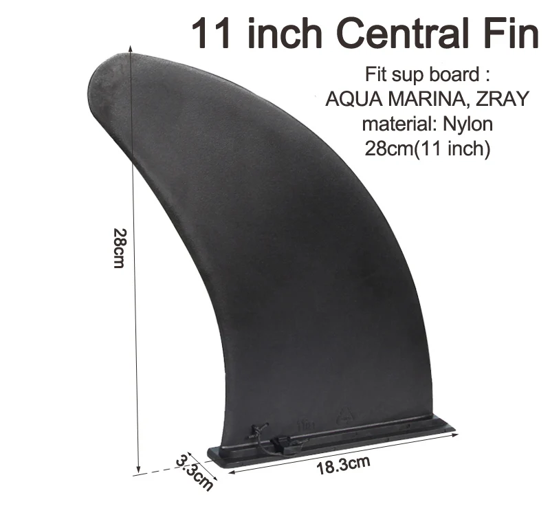 11 inch central fin Серфинга воды волны плавник SUP аксессуар stablizer stand up весло доска АКВА МАРИНА доска для серфинга слайд-в центральное ребро боковые плавники A05001 - Цвет: 11 inch central fin
