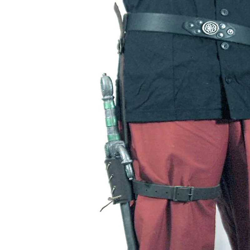 Средневековая нога для косплея викингов пиратские бедра ножной кардан кожаный