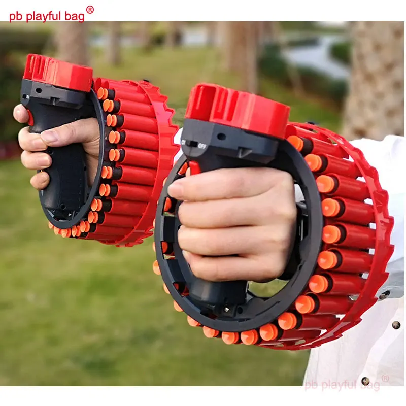 

PB Playful Bag Outdoor sports tactics Bracelet Electric portable soft bullet gun Rechargeable children toy CS equipment QG157