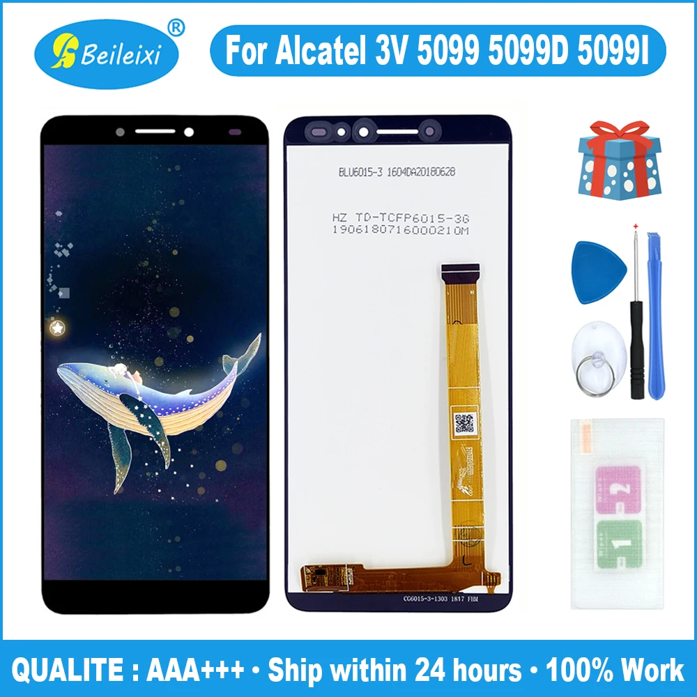 Для Alcatel 3V 5099 / TCL A3A XL 4G 5099D 5099I 5099A 5099U 5099T ЖК дисплей сенсорная панель экран