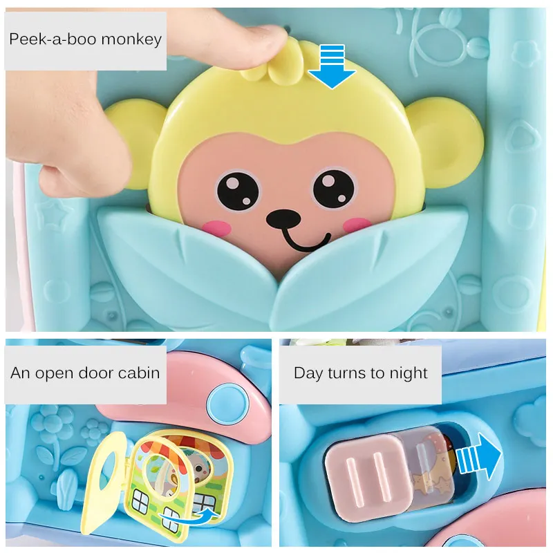 

Baby Music Box Piano Geometric Matching Building Block Treasure Box Educational Toys Hand Drum Educational Toys 0-1 Years Old