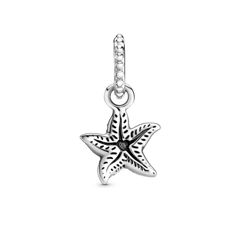 2020 летние серебряные ювелирные изделия 925 бусины пентаграмма Морская звезда