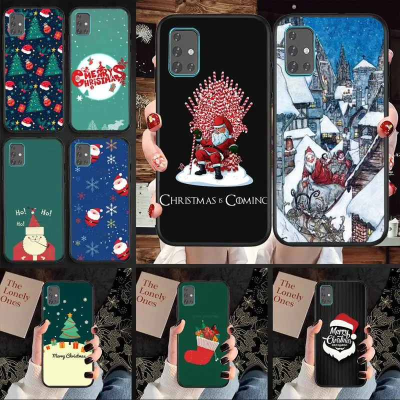 

Christmas Gift Phone Case For Samsung A71 A80 A91 A01 A02 A11 A12 A21 A31 A32 A20E Cover Coque