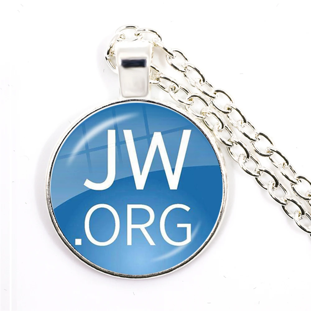 Ожерелье с подвеской jeva Is My приют JW.ORG 25 мм стеклянный кабошон ожерелье серебряным
