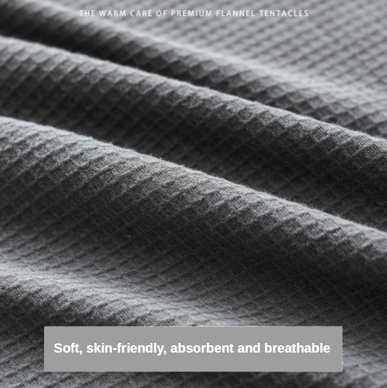 Женская ночная рубашка банный халат вафельный однотонный хлопковый Халат одежда