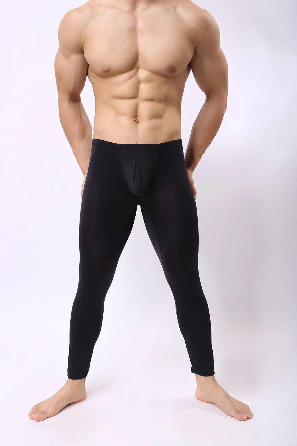 Мужское нижнее белье/Мужские сексуальные прозрачные пижамные штаны из ледяного