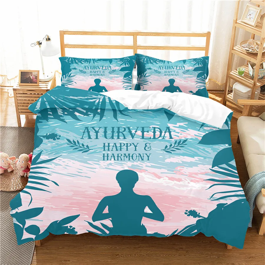 Комплект постельного белья с 3D принтом пододеяльник постельный комплект