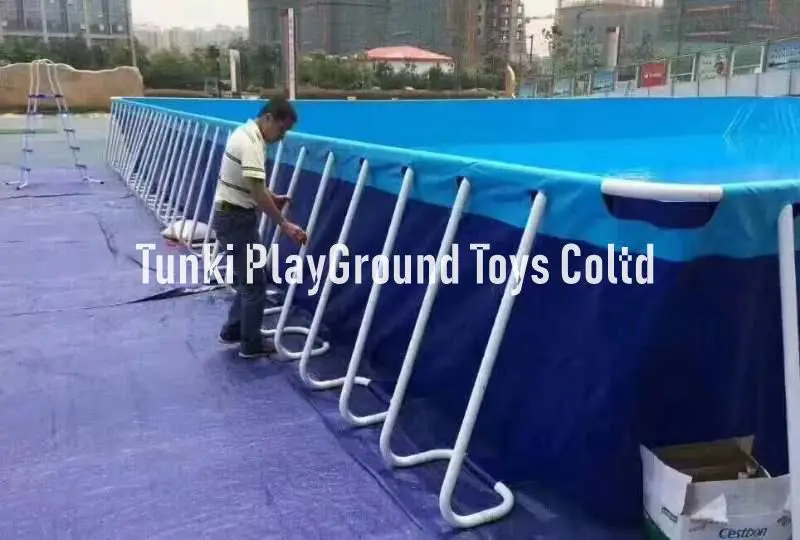 Надувные портативные бассейны с прямоугольной металлической рамой|Оборудование