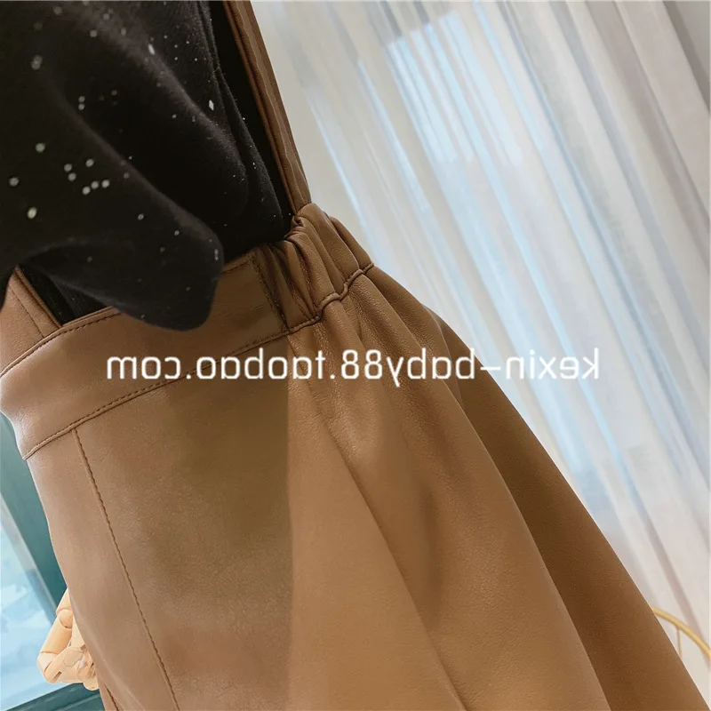 Autumn New Arrival Girls Fashion 2 Pieces Sets Warm Fleece Long Sleeve T Shirt+PU Overalls Dress Thanksgiving Outfits