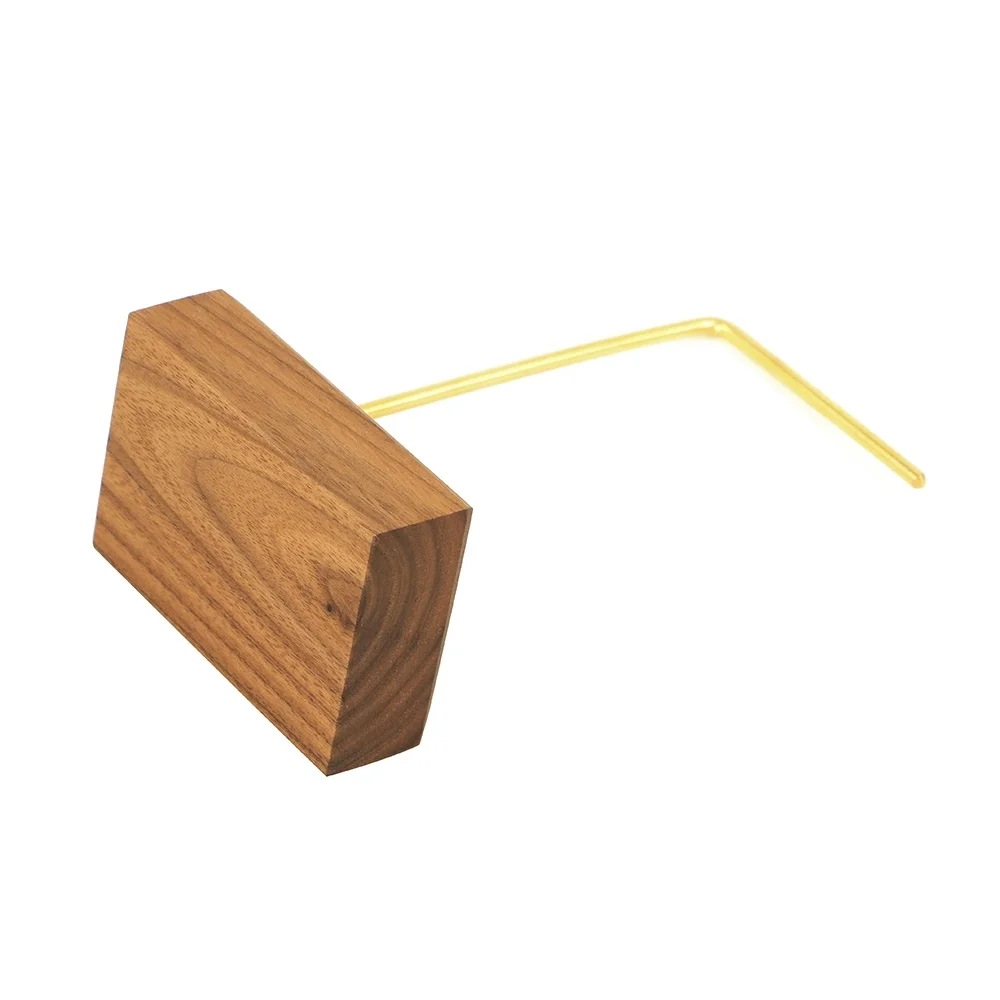 Черный грецкий орех цельный деревянный блок серьги висячий крючок подставка