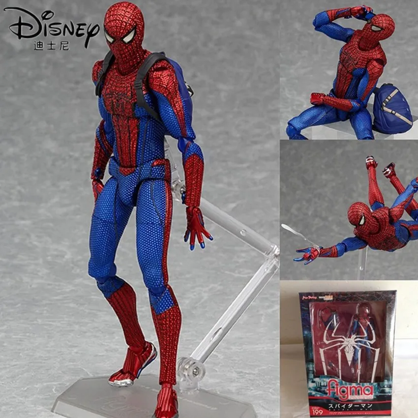 

Disney 14 см Marvel Человек-паук подвижные суставы фигурку украшения дома ПВХ Рисунок Модель Куклы Рождественский игрушки для детей
