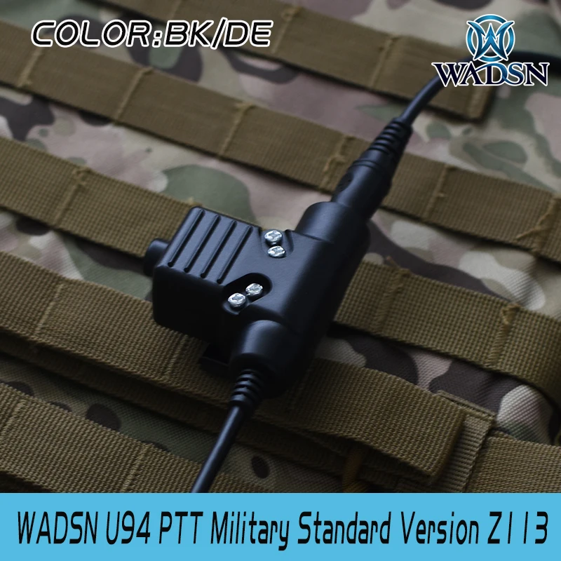 WADSN тактические наушники U94 PTT для KENWOOD Plug Walkie Talkie BaoFeng UV-82 радио гарнитура u94 ptt Softair аксессуары WZ113