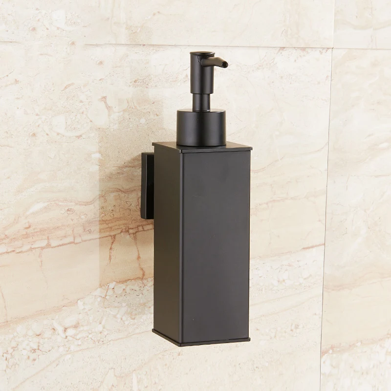 

Wall-Mounted Soap Dispenser Hand Sanitizer Bottle Shampoo Shower Gel Box Square Presser Bathroom Accessories