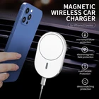 15 Вт беспроводное автомобильное зарядное устройство с креплением на вентиляционное отверстие Магнитный адсорбируемый держатель для телефона в машину для IPhone 12 12 Pro Max 12 Mini Быстрая зарядка