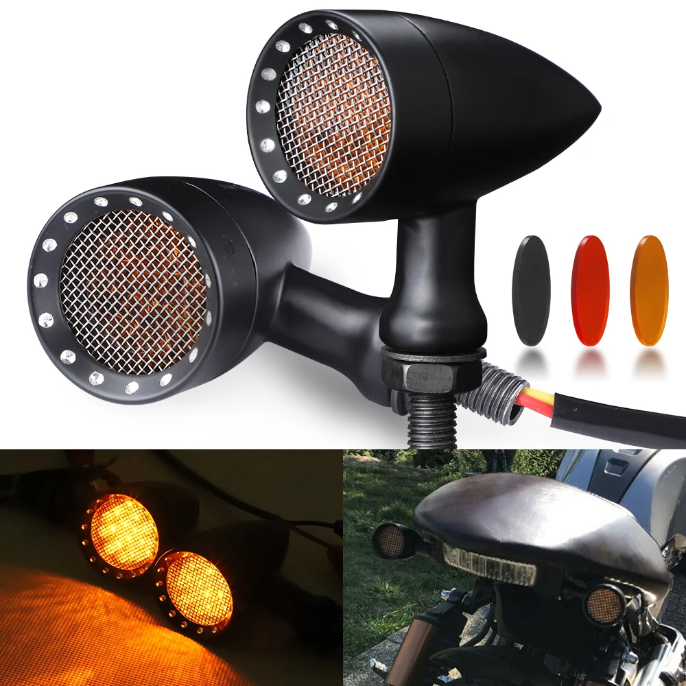 Светодиодный мотоциклетный светильник с поворотными сигналами s Black Bullet Blinker 12 В