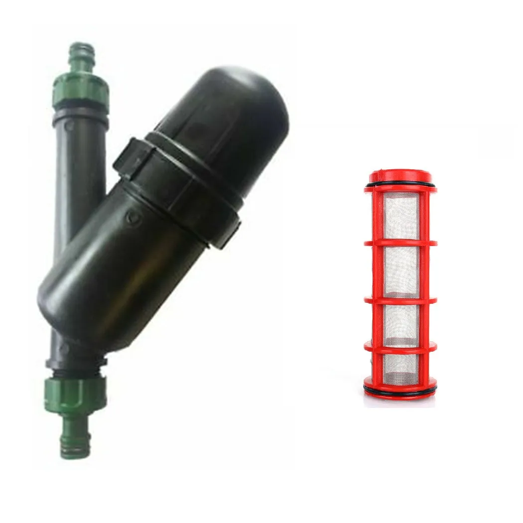 

Plastic Filter Water Filter 100Mesh Black DN20 For 1/2\" Plug-in Connector Hose Drip