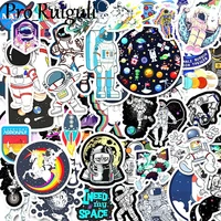 50pcs space astronaut stickers paster cartoon characters anime movie funny decals scrapbooking diy phone laptop decoration