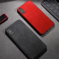 case for iphone 6 6s 7 8 plus x xs max italian suede like fabric cover downy cases premium protection to 11 pro max luxury shell