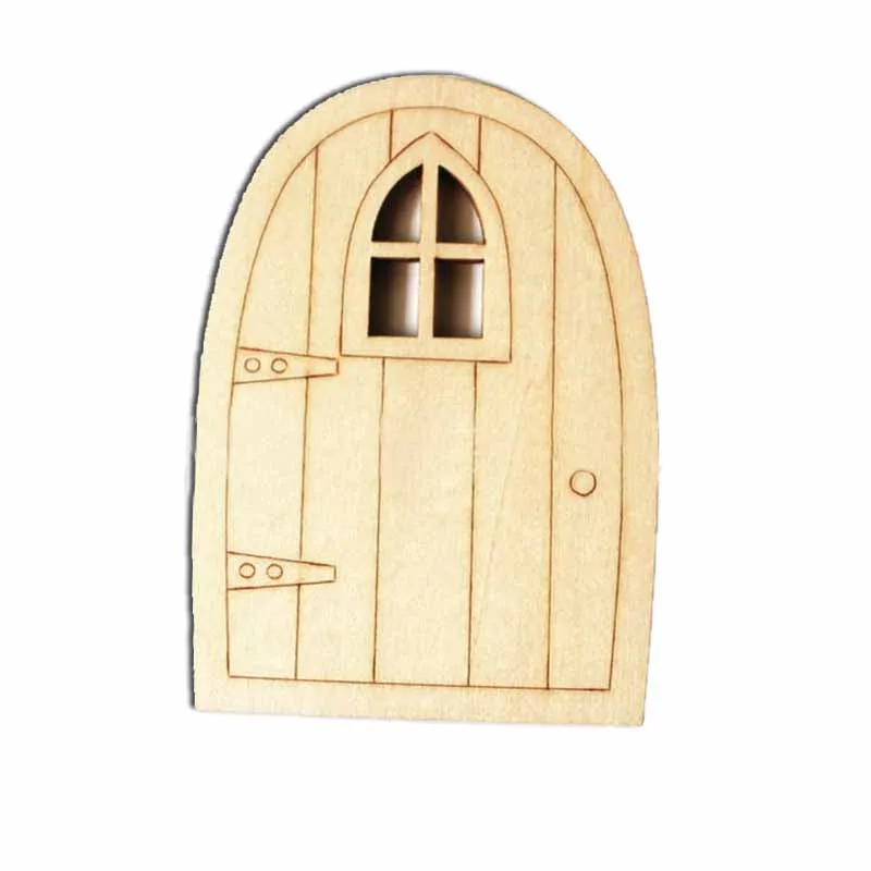 3D DIY украшения двери деревянная модель Феи набор для рукоделия с цветочным