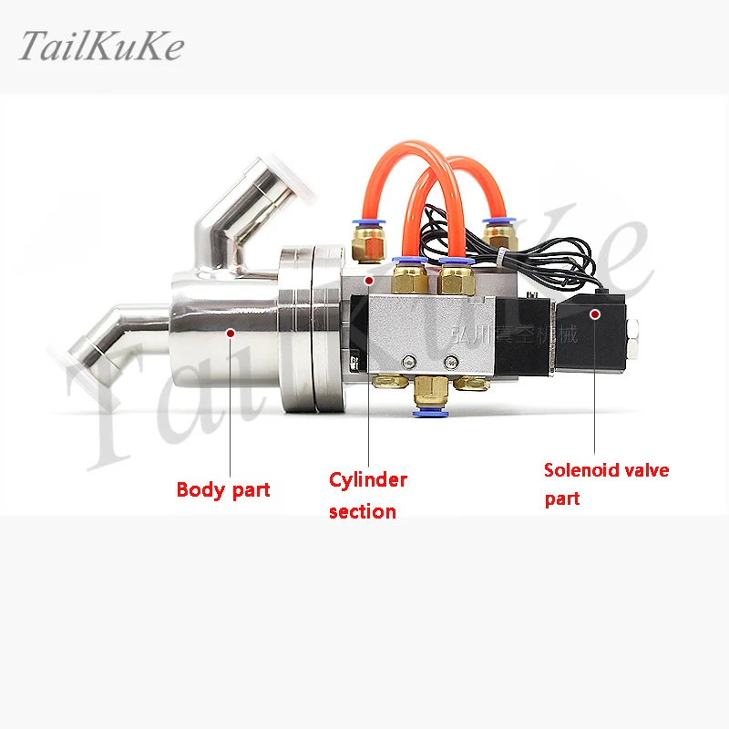 KF Pneumatic Vacuum Baffle Valve GDQ-16 GDQ-25 GDQ-40 GDQ-50 High Quality High Vacuum Angle Valve