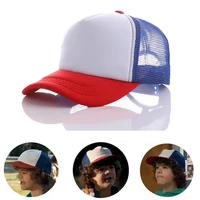 takerlama stranger things drama cosplay snapback caps baseball mesh trucker cap hat adjustable for kids adult