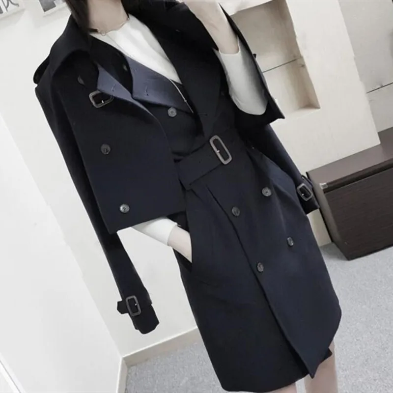 2019 приталенная верхняя одежда зимняя двубортная ветровка пальто с отложным