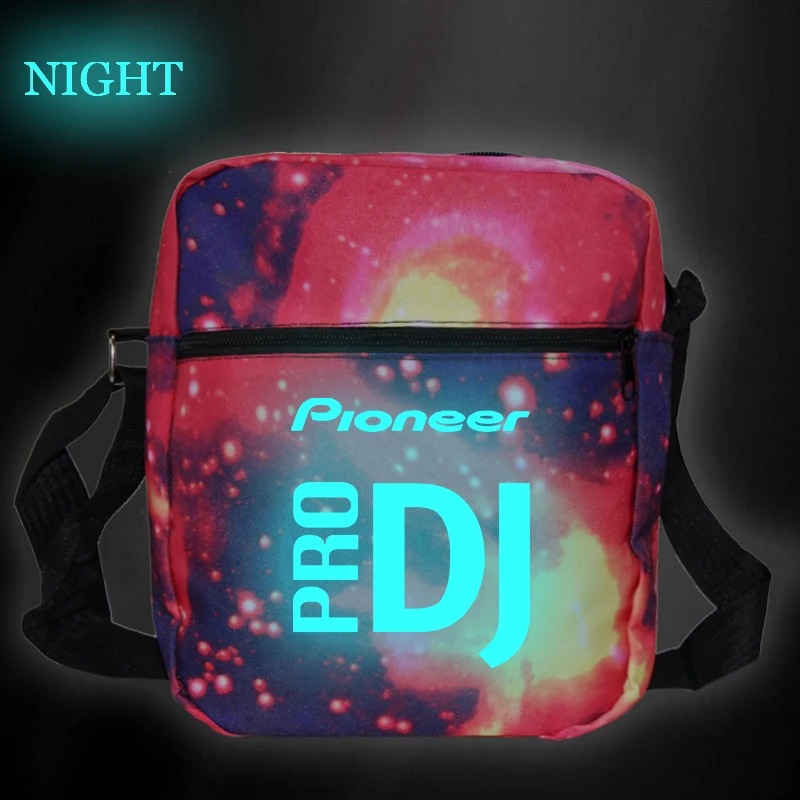 Лидер продаж светящиеся сумки на плечо для диджея Pioneer Pro женские мессенджеры с