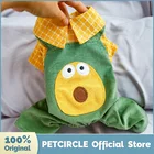 PETCIRCLE одежда с принтом в виде собак авокадо комбинезоны подходит маленькая собака щенок, домашнее животное, кот всесезонные чехол для мобильных телефонов с забавным для собак в полоску, свежий и стильная одежда, пальто