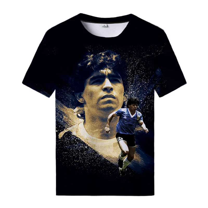 

Maradona 3D T Shirts Men Women 3D Print T-shirt Casual Fashion Short Sleeve Harajuku Tee Tops Streetwear
