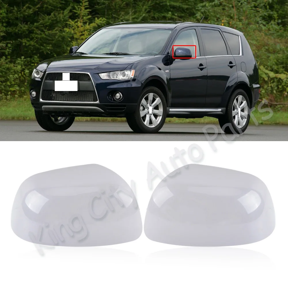 CAPQX 1 шт. для Mitsubishi ASX RVR Outlander 2008-2010 ABS Боковая дверь зеркало заднего вида рамка Крышка зеркало заднего вида оболочка