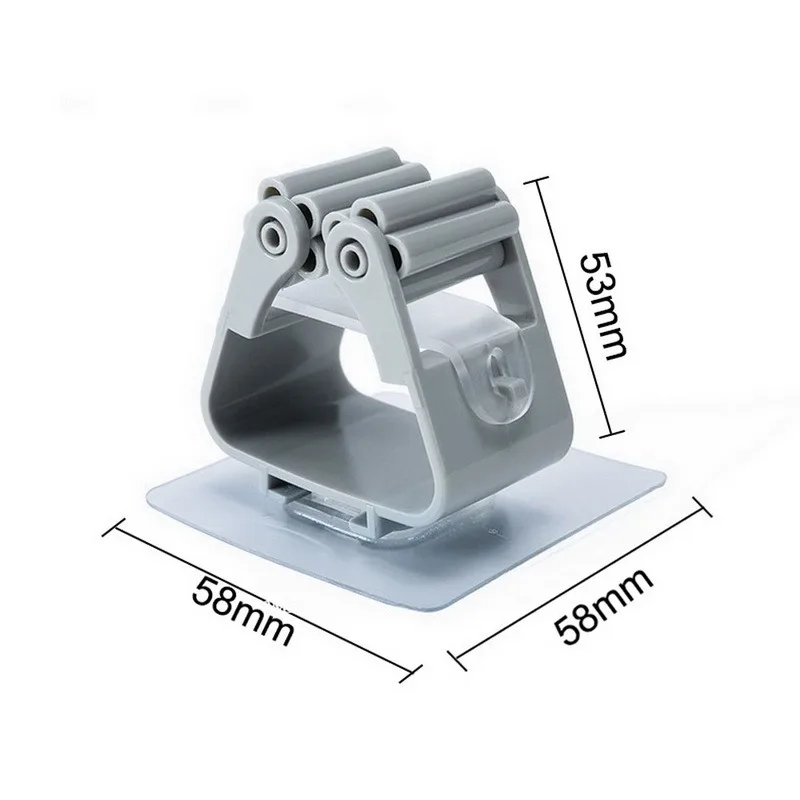 

1Pc Mop Broom Holder Wall Mounted Mop Holder Household Storage Rack Hanger Mop Hook Racks Kitchen Bathroom Organizer