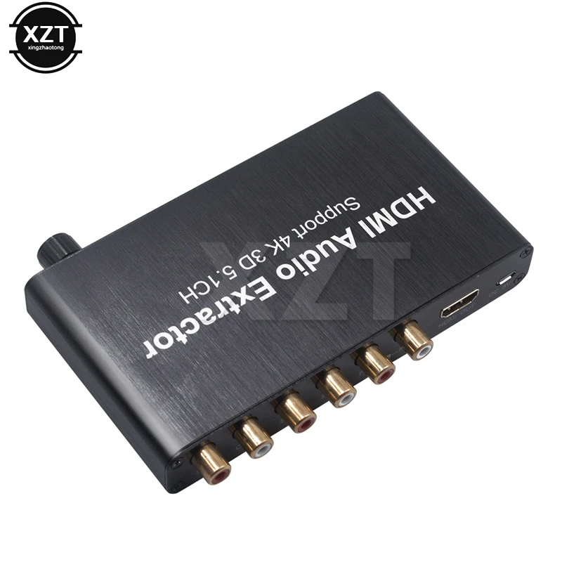 Поддержка 4K 3D 5.1CH HDMI аудио экстрактор декодирование коаксиальный к RCA AC3/DST to 5 1