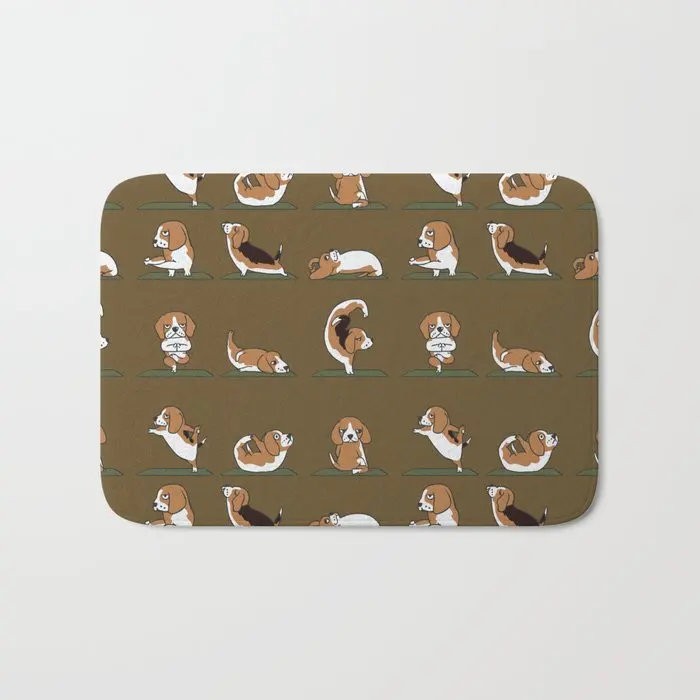 Коврик для ванной йоги Beagle противоскользящий домашний коврик входа спальни