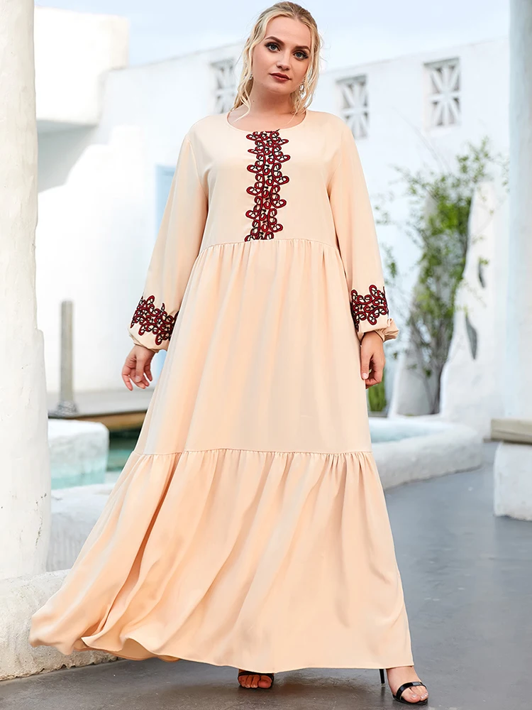 

Ramadan Eid Mubarak Dresses for Women Robe Longue Dubai Abaya Turkey Islam Arabic Muslim Fashion Long Dress Kaftan Moroccan